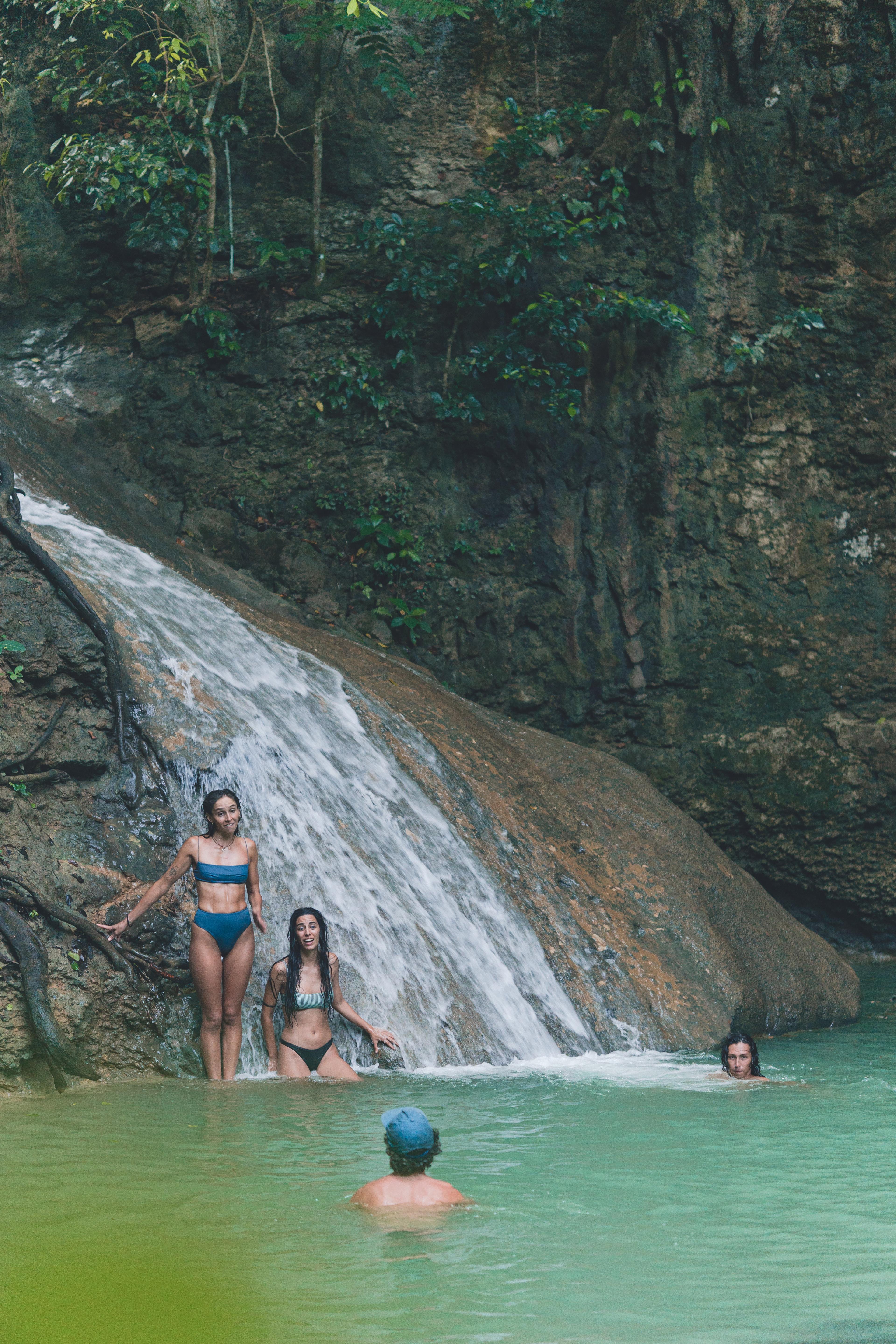 Adventure at the waterfall